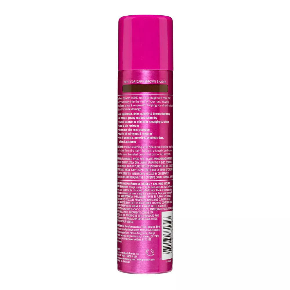 Everpro Gray Away Instant Root Cover Up Spray Dark Brown 2.5Oz