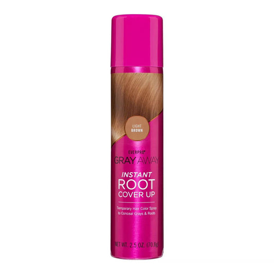 Everpro Gray Away Instant Root Cover Up Spray Light Brown 2.5Oz