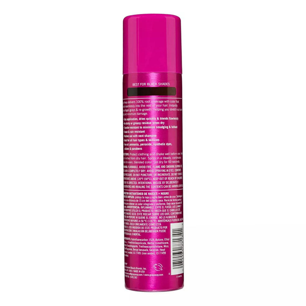 Everpro Gray Away Instant Root Cover Up Spray Black 2.5Oz