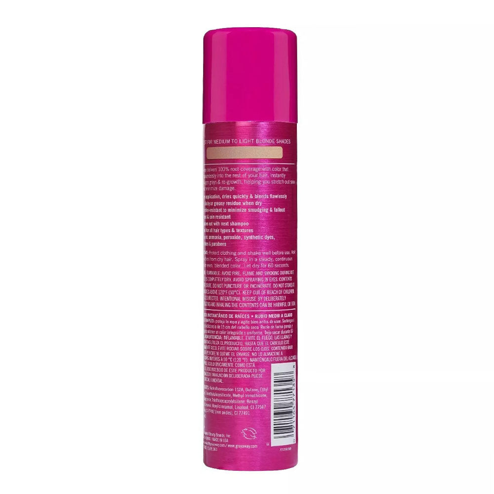 Everpro Gray Away Instant Root Cover Up Spray Medium To Light Blonde 2.5Oz