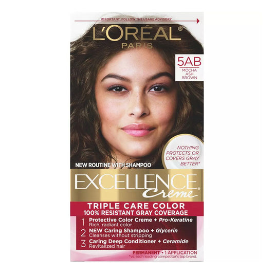 L'Oreal Excellence Creme, 5Ab Mocha Ash Brown 1 Ea
