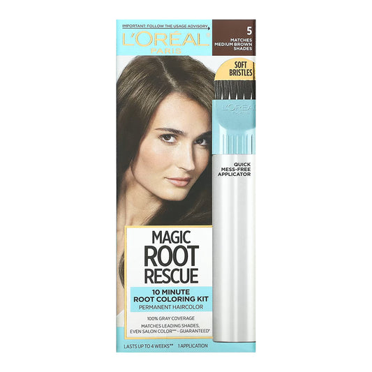 Loreal Magic Root Rescue 10 Minute Root Coloring Kit 5 Medium Brown - 1 Ea