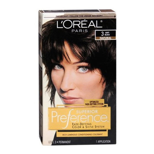 Loreal Superior Preference Hair Color, 3 Soft Black - 1 Ea