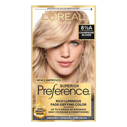L'Oreal Paris Superior Preference Fade-Defying + Shine Permanent Hair Color, 1Ct