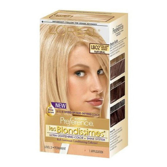 Loreal Superior Preference Les Blondissimes Hair Color, Lb02 Extra Light Natural Blonde - 1 Ea