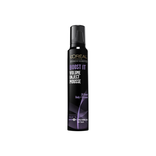 L'Oreal Advanced Hairstyle Boost It Volume Inject Mousse, Extra Strong Hold 8.30 Oz