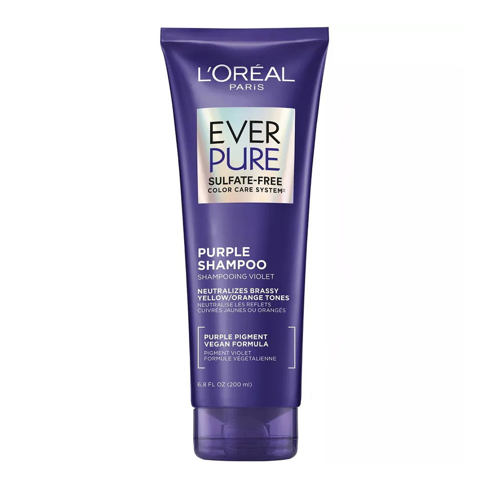 L'Oreal Paris Everpure Sulfate Free Brass Toning Purple Shampoo, 6.8Fl Oz
