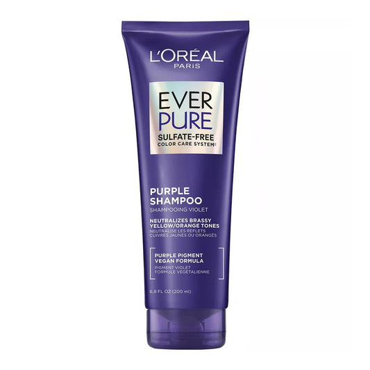 L'Oreal Paris Everpure Sulfate Free Brass Toning Purple Shampoo, 6.8Fl Oz