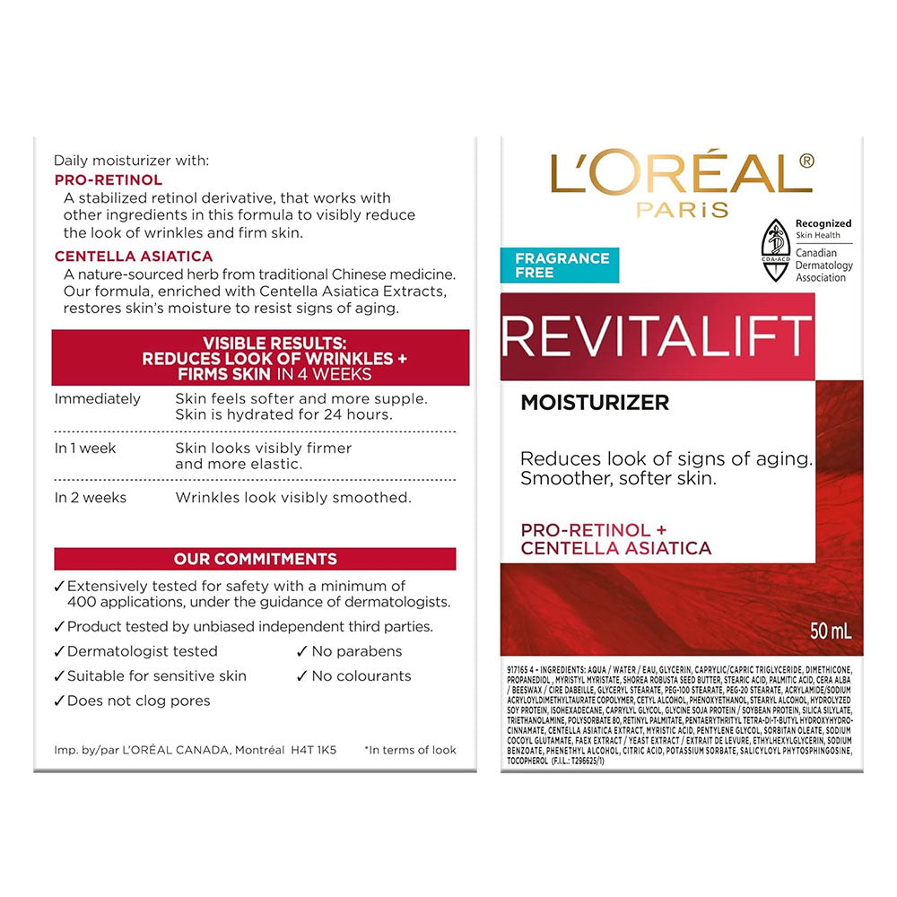 L'Oreal Paris Revitalift Anti Aging Face And Neck Cream, 1.7 Oz