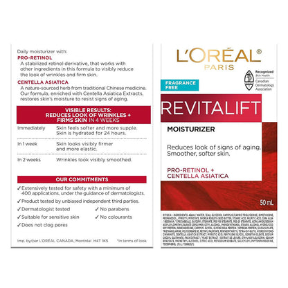 L'Oreal Paris Revitalift Anti Aging Face And Neck Cream, 1.7 Oz