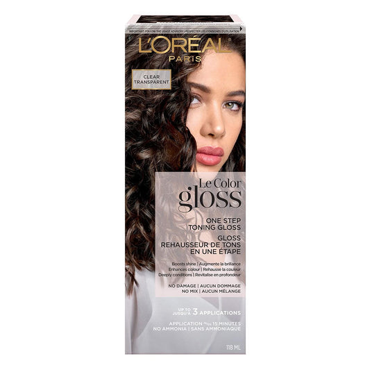 L'Oreal Paris Le Color One Step Toning Hair Gloss, Clear, 4 Ounce