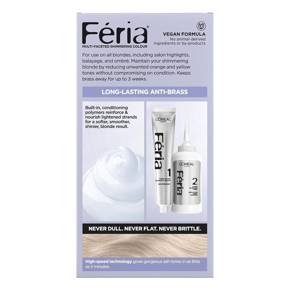 L'Oreal Paris Feria Long-Lasting Anti Brass Power Hair Toner, 1Ct