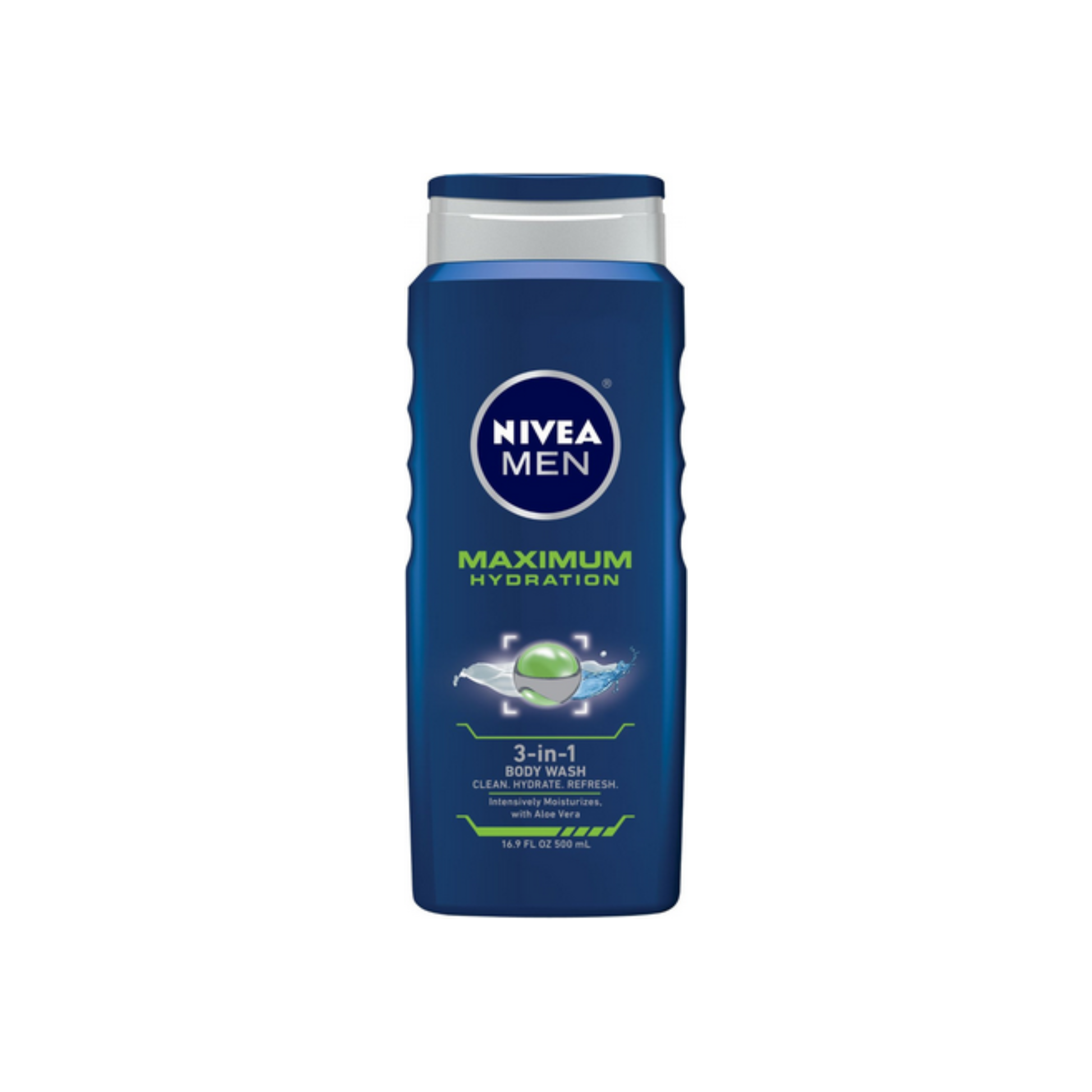 Nivea For Men Maximum Hydration 3-In-1 Body Wash , 16.9 Oz