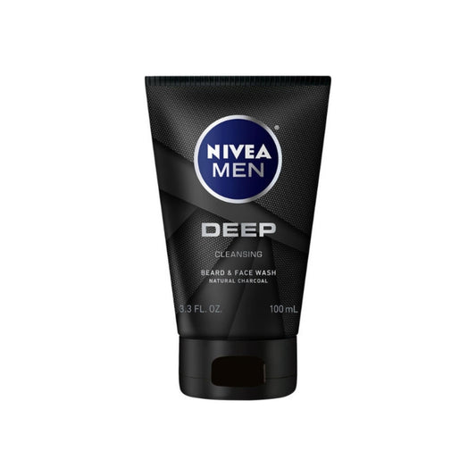 Nivea Men Deep Cleansing Beard And Face Wash 3.3 Oz