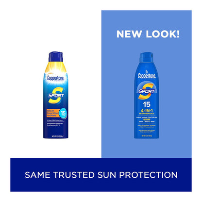 Coppertone Sport Spf 15 Sunscreen Spray - 5.5 Oz