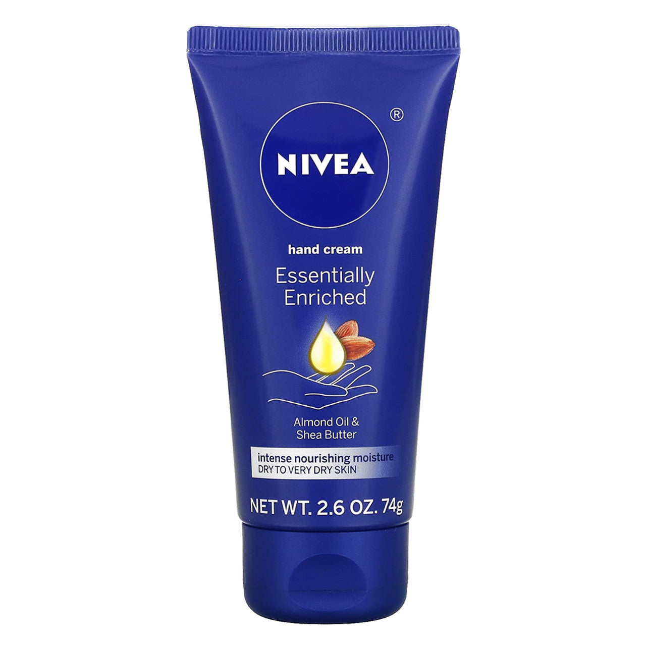 Nivea, Essentially Enriched Hand Cream, Almond Oil Shea Butter, 2.6 Oz