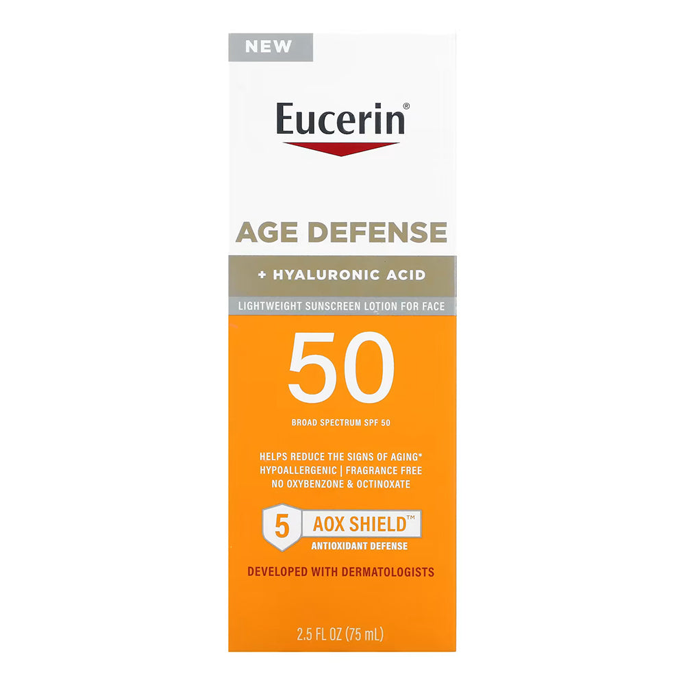 Eucerin Sun Age Defense Spf 50 Face Sunscreen Lotion , 2.5 Fl Oz Bottle