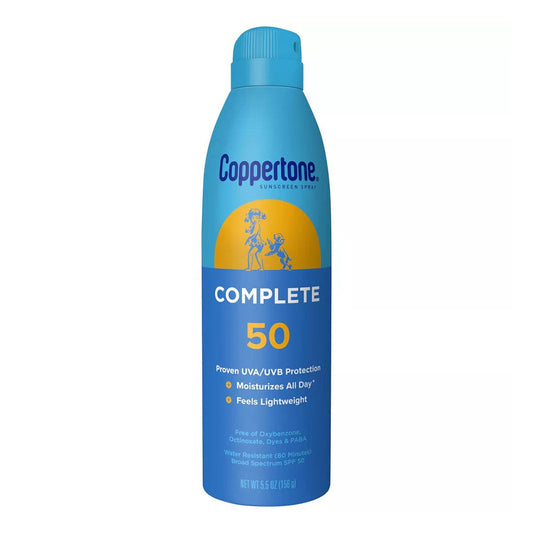 Coppertone Complete Spf 50 Sunscreen Spray - 5.5 Oz