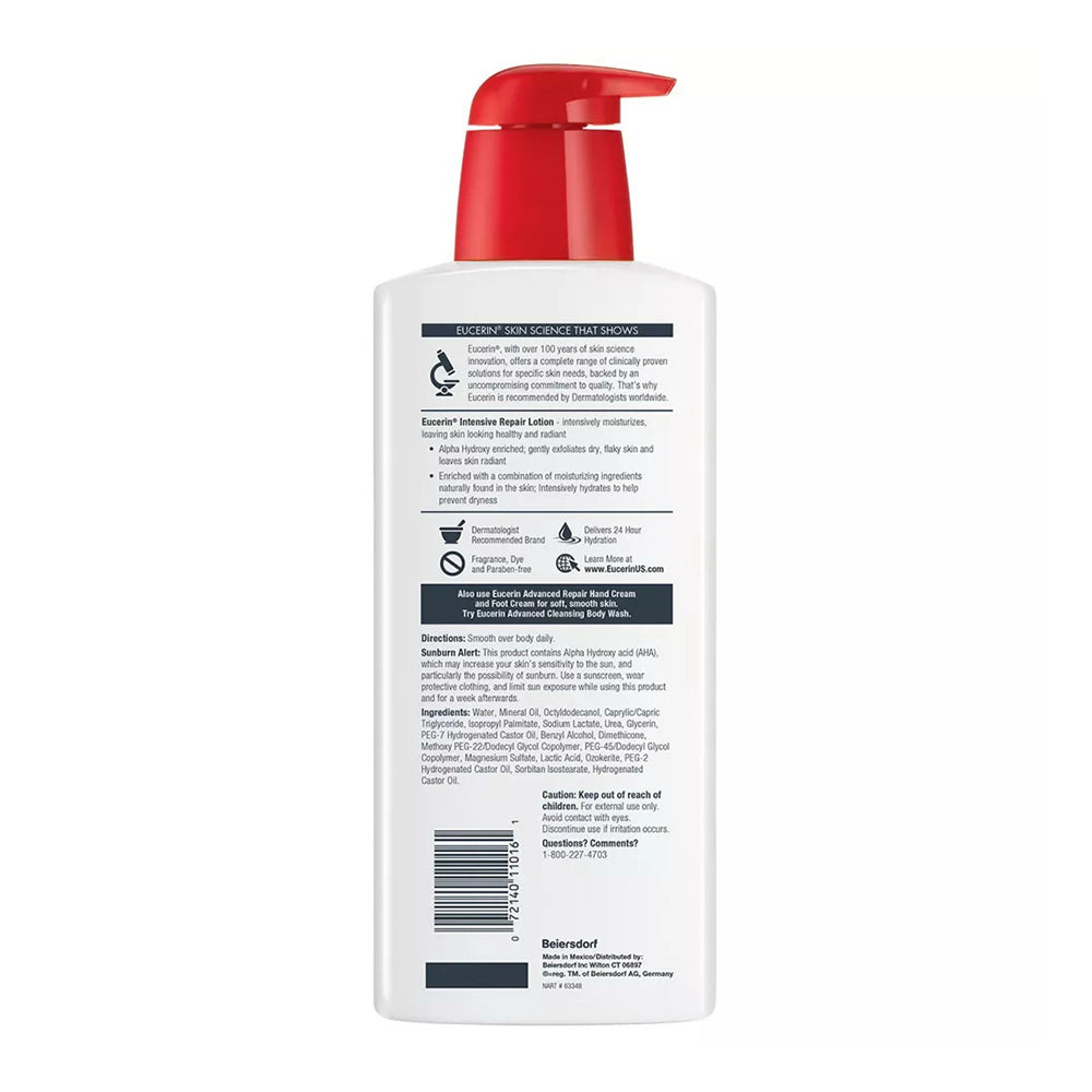 Eucerin Intensive Repair Lotion -- Use After Washing With Hand Soap - 16.9 Fl Oz