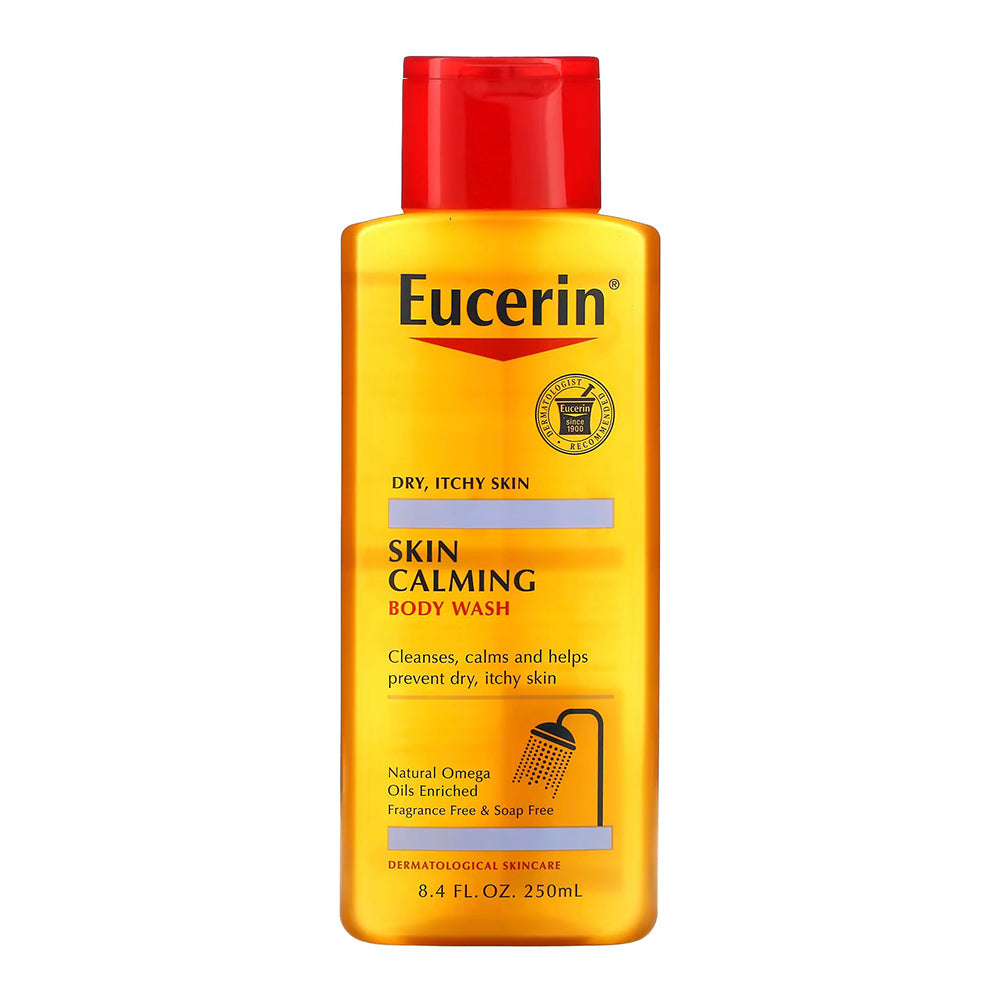 Eucerin Skin Calming Dry Skin Body Wash Oil Fragrance Free 8.40 Oz