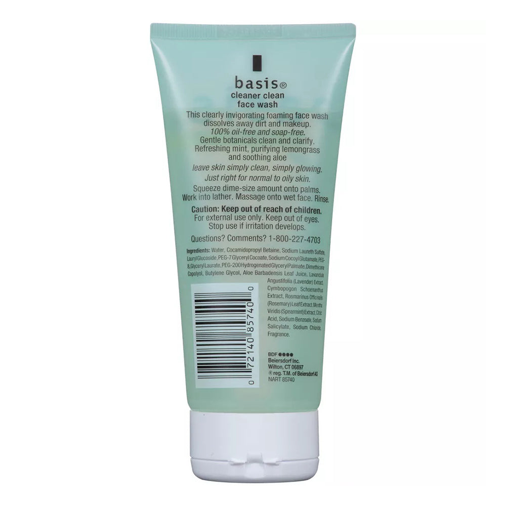 Basis Cleaner, Clean Face Wash - 6 Oz