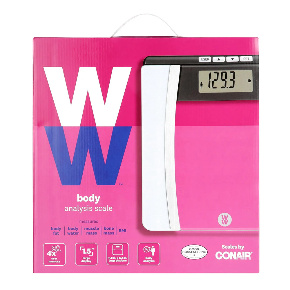 Weight Watchers By Conair Body Analysis Glass Scale 1 Ea