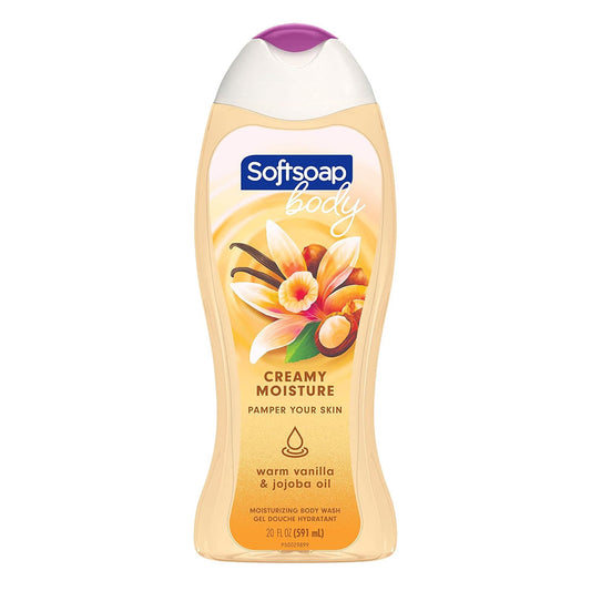 Softsoap Moisturizing Body Wash, Vanilla And Jojoba Oil - 20 Fluid Ounce