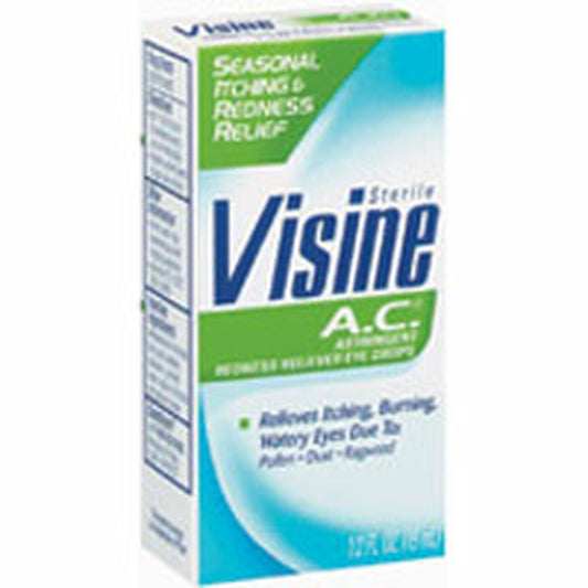 Visine A.C. Astringent Redness Reliever Lubricant Eye Drops - 0.5 Fl Oz