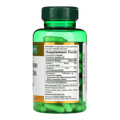 Nature'S Bounty Glucosamine Chondroitin Complex Capsules 110 Ea