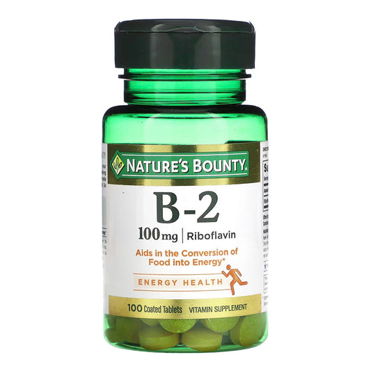 Nature'S Bounty Vitamin B-2 100 Mg, 100 Coated Tablets