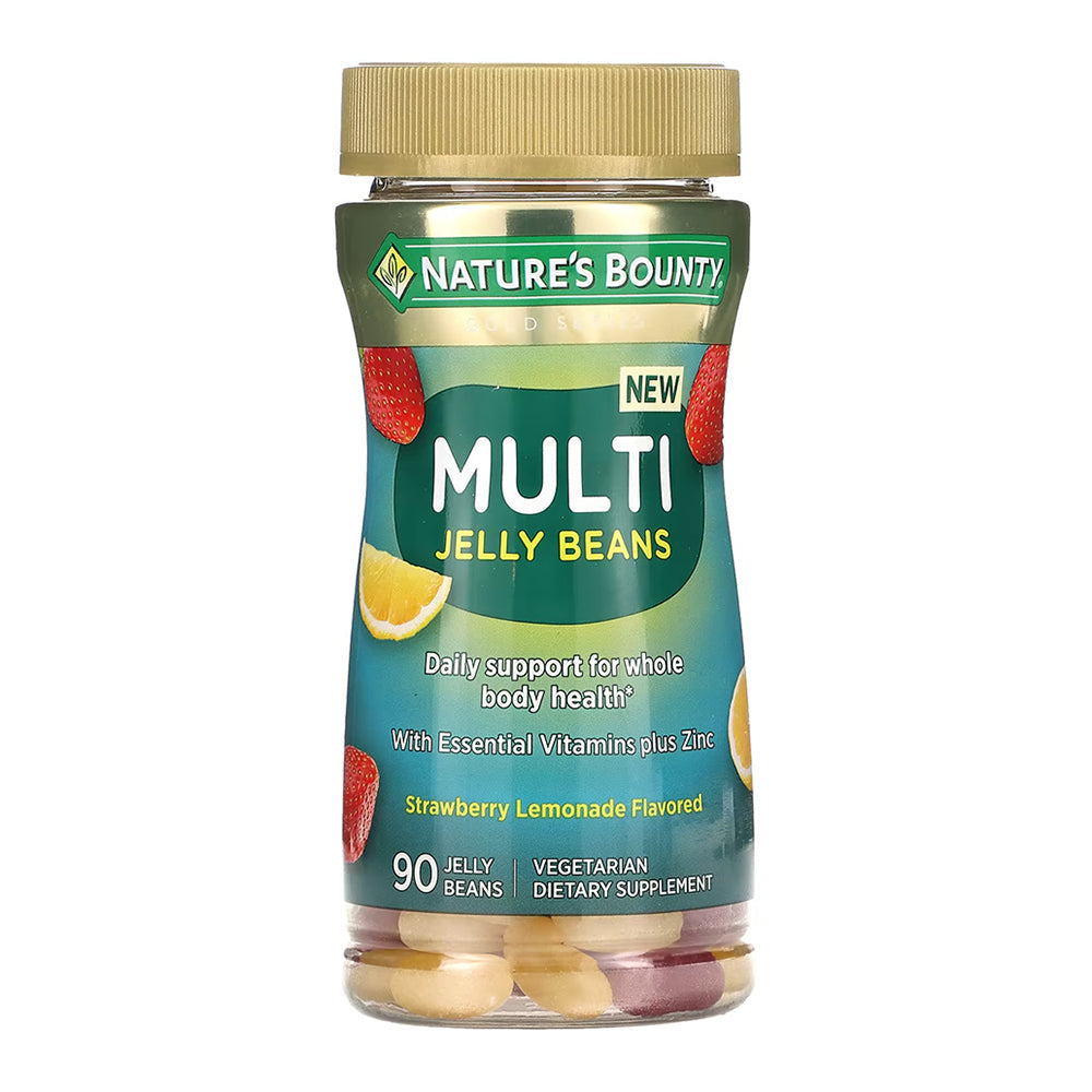 Natures Bounty Multi Jelly Beans, Strawberry Lemonade, 90 Jelly Beans