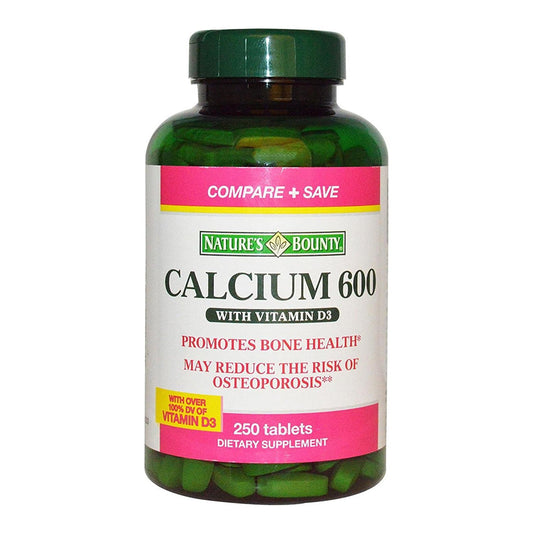 Natures Bounty Calcium 600 With Vitamin D, Tablets, 250 Ea