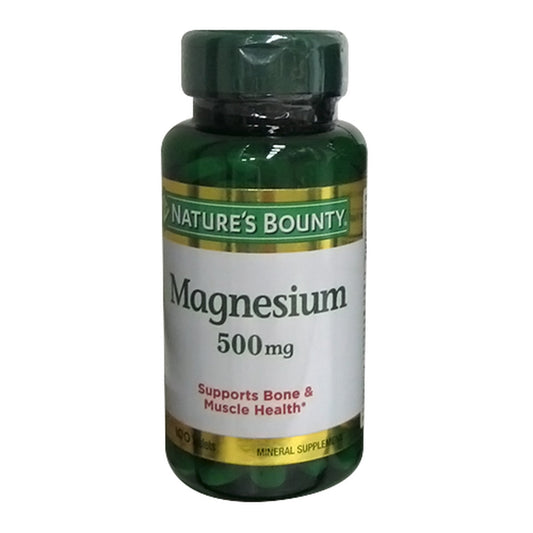 Nature'S Bounty Magnesium 500 Mg Tablets 100 Ea