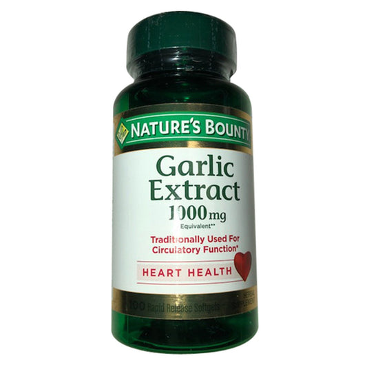 Nature'S Bounty Garlic Extract 1000 Mg, 100 Rapid Release Softgels