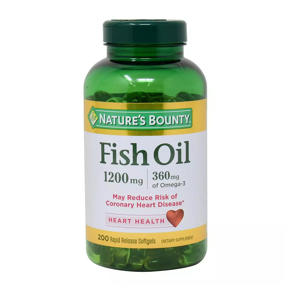 Natures Bounty Fish Oil 1,200 Mg - Rapid Gels - 200 Count