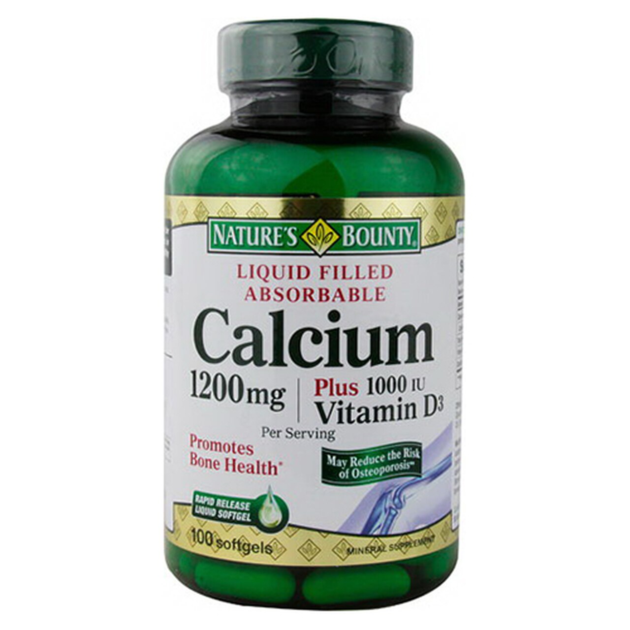 Nature'S Bounty Calcium 1200Mg + D Softgels 120 Ea