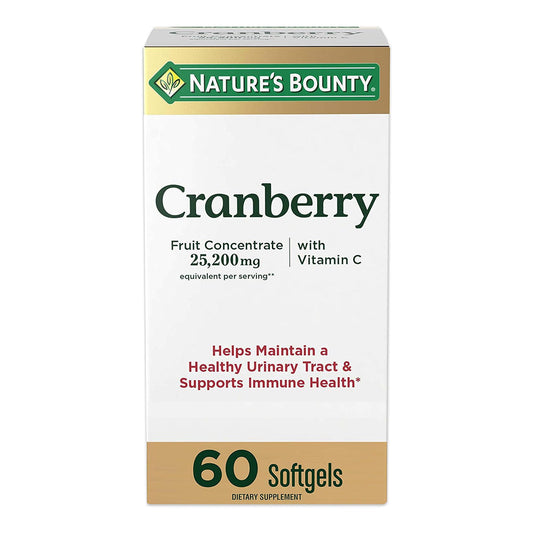 Nature'S Bounty Cranberry Dietary Supplement 60 Soft Gels