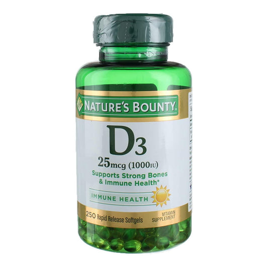 Nature'S Bounty Vitamin D-1000 Iu, Rapid Release Softgels 250 Ea