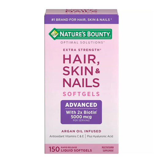 Natures Bounty 5000 Mcg Of Biotin Hair Skin And Nails Caplets - 150 Ea