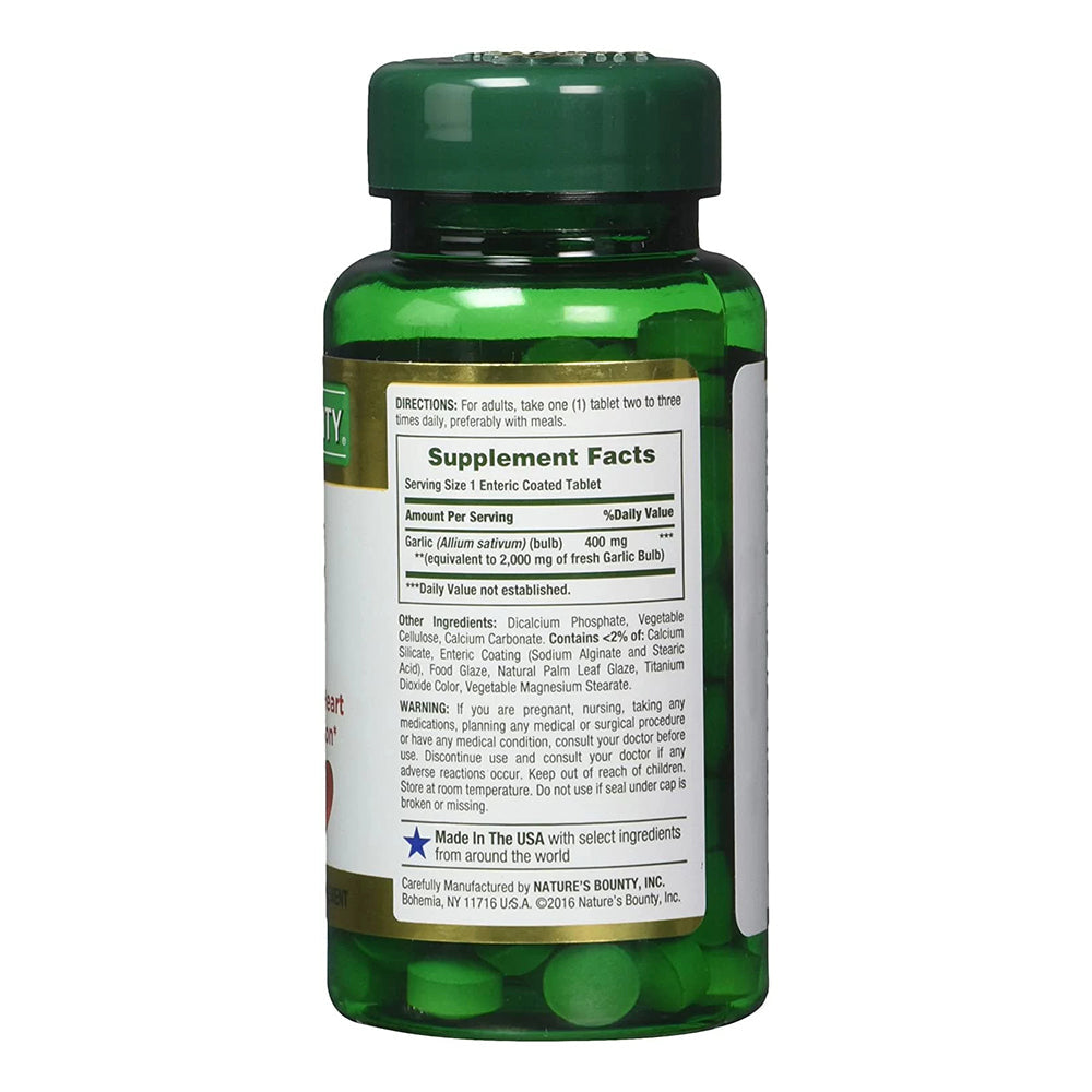 Nature'S Bounty Garlic 2000Mg, Tablets 120 Ea