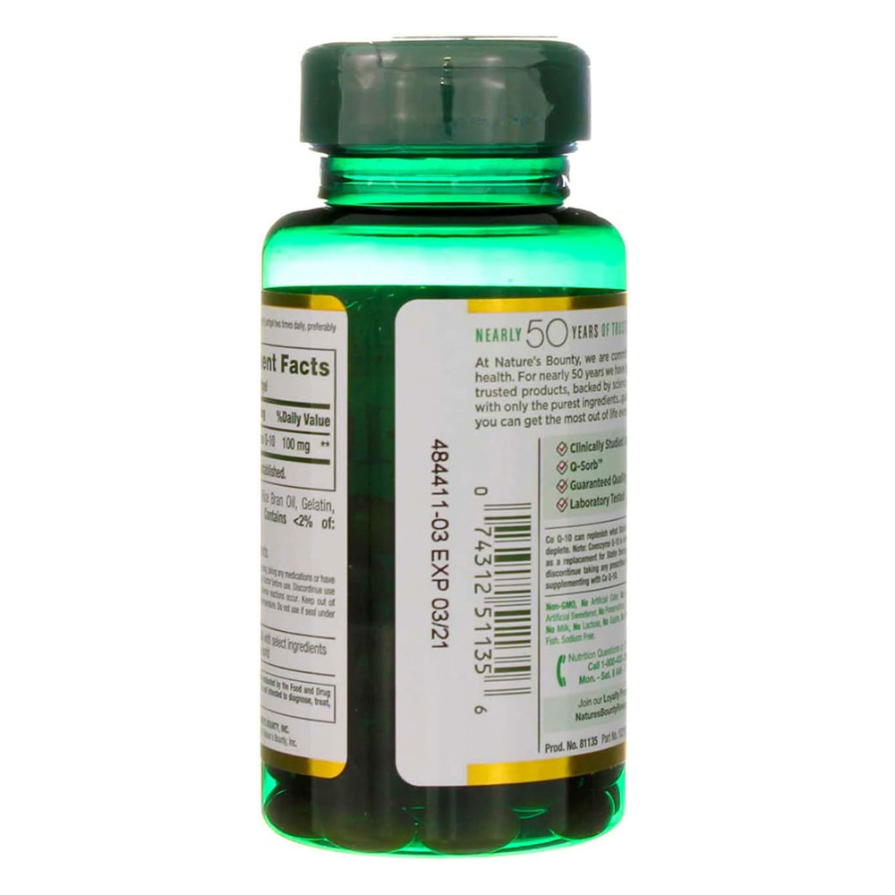 Natures Bounty Co Q-10 100 Mg Q-Sorb Softgels - 75 Count