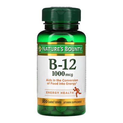 Nature'S Bounty Vitamin B-12 1000 Mcg Coated Tablets 200 Ea