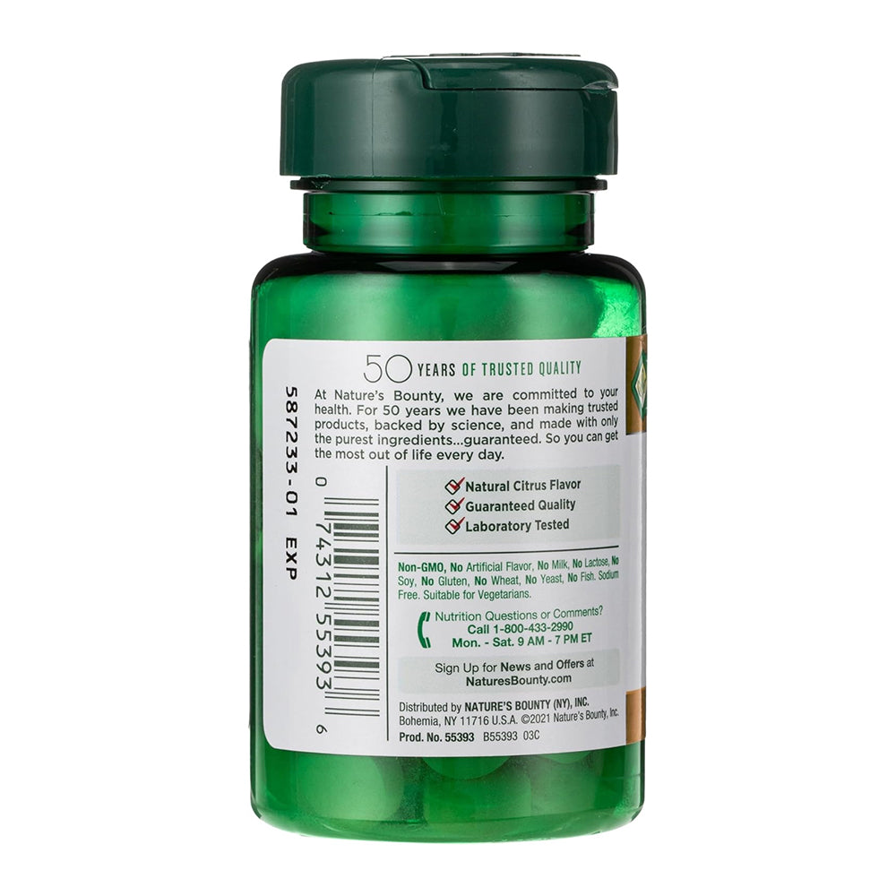 Nature'S Bounty Vitamin C + Zinc Quick Dissolve Tablets 60 Ea