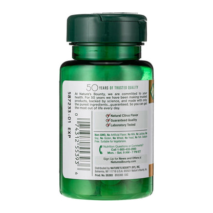 Nature'S Bounty Vitamin C + Zinc Quick Dissolve Tablets 60 Ea