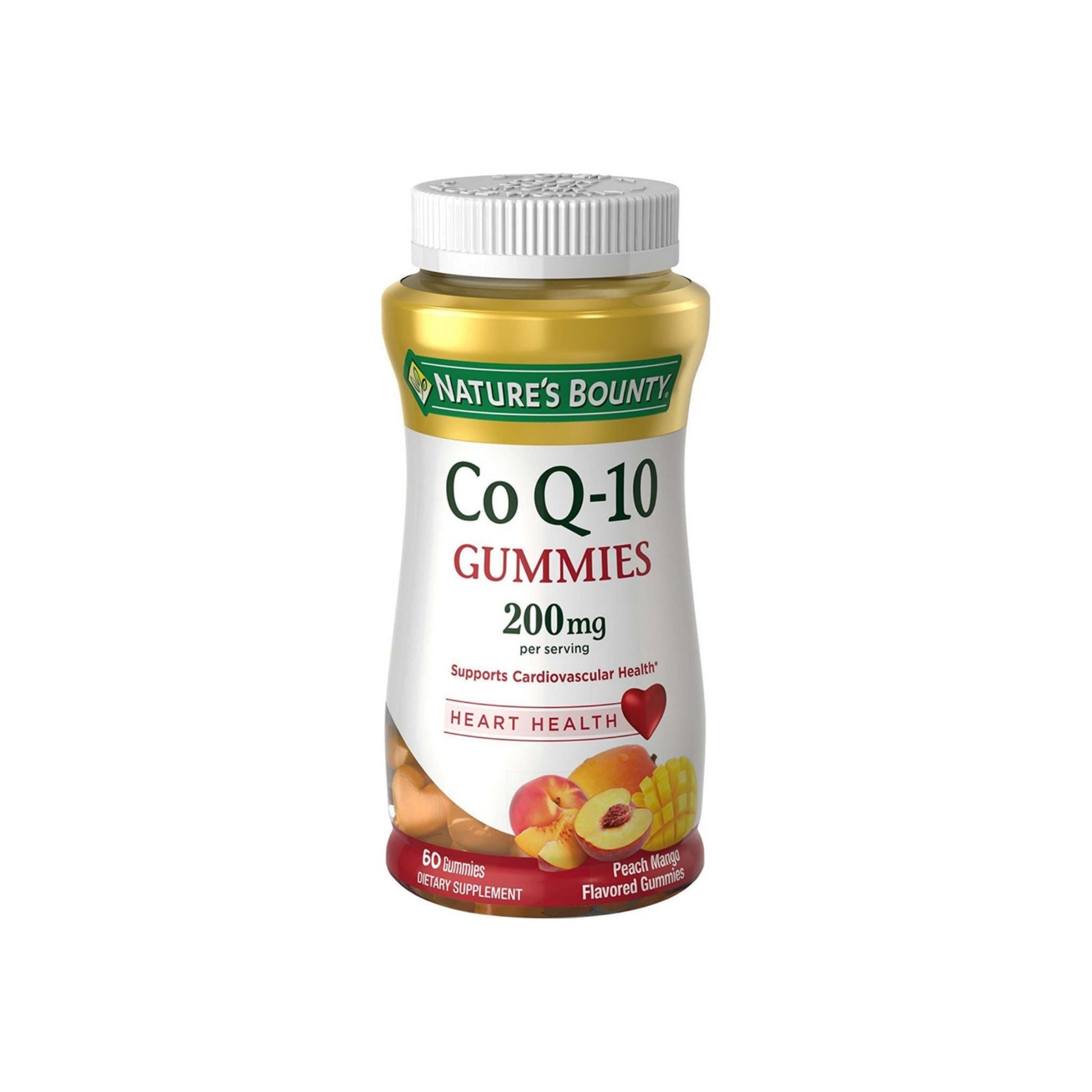 Nature'S Bounty Coq-10 Gummies 200 Mg, Peach Mango Flavored 60 Ea