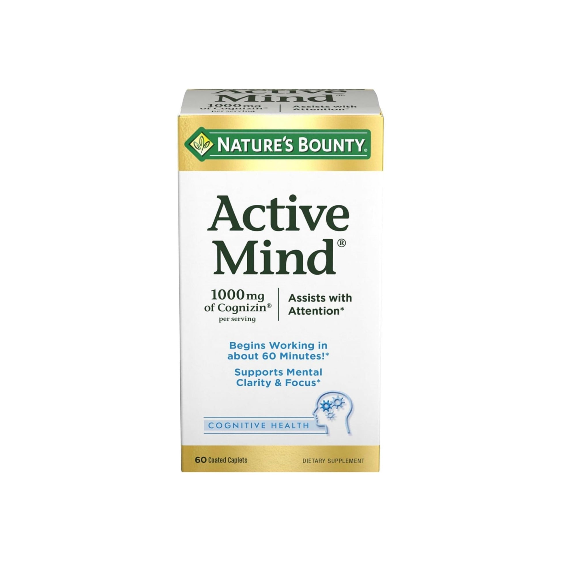 Nature'S Bounty Active Mind Cognitive Health CareCoated Caplets 60 Ea
