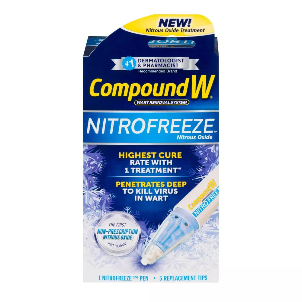 Compound W Nitrofreeze Wart Removal - 1 Pen & 5 Replaceable Tips