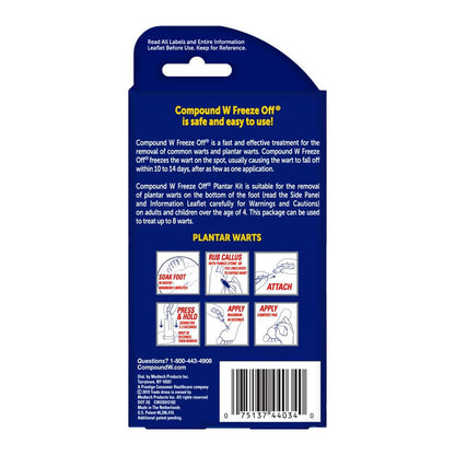 Compound W Freeze Off Plantar Wart Remover Kit, 8 Applications