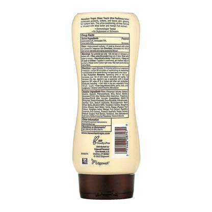 Hawaiian Tropic Sheer Touch, Lotion Sunscreen Ultra Radiance Spf 30, 8 Oz