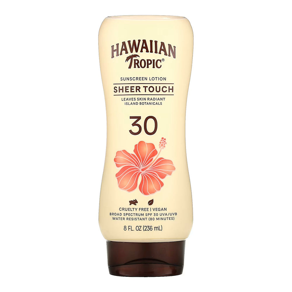 Hawaiian Tropic Sheer Touch, Lotion Sunscreen Ultra Radiance Spf 30, 8 Oz